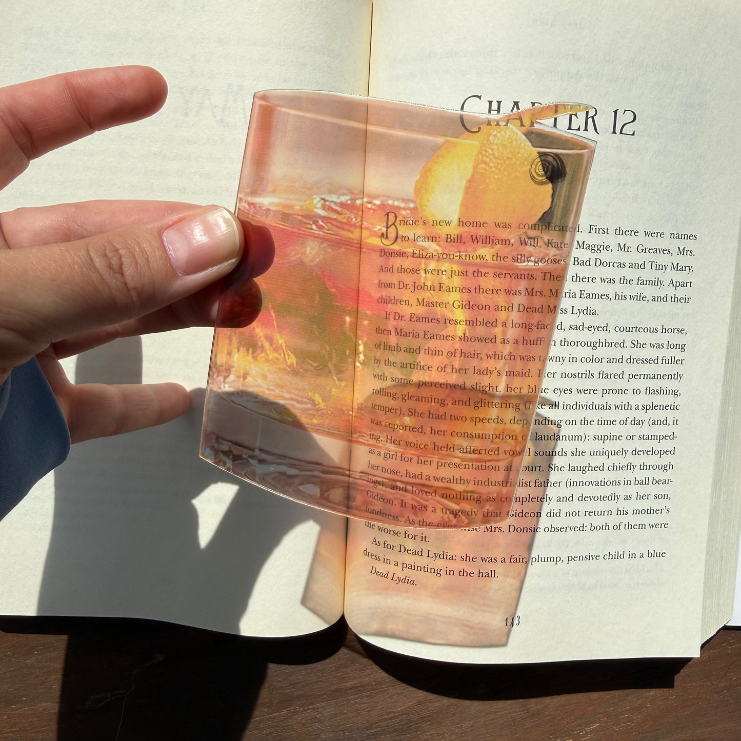 Old Fashioned Cocktail Clear Bookmark