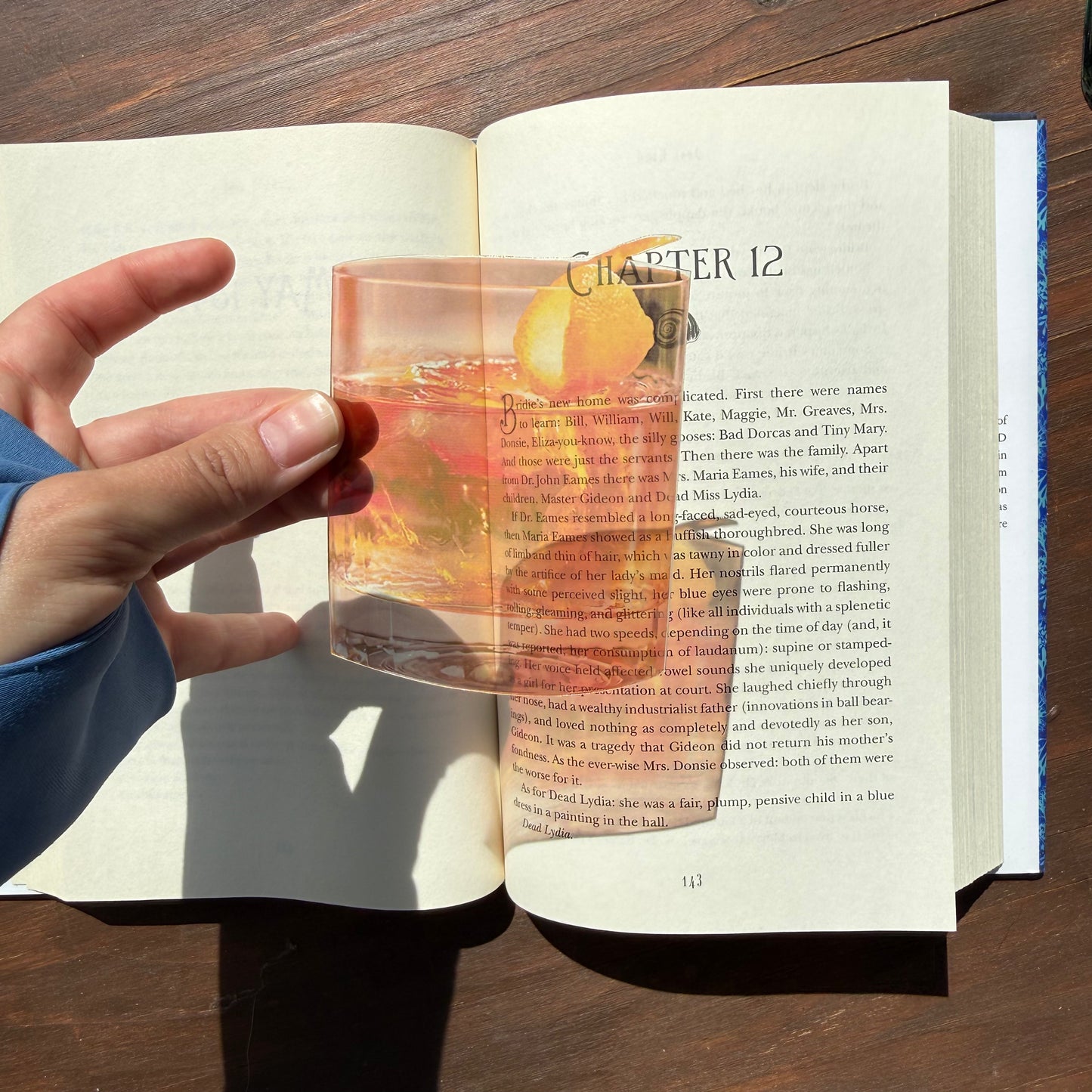 Old Fashioned Cocktail Clear Bookmark