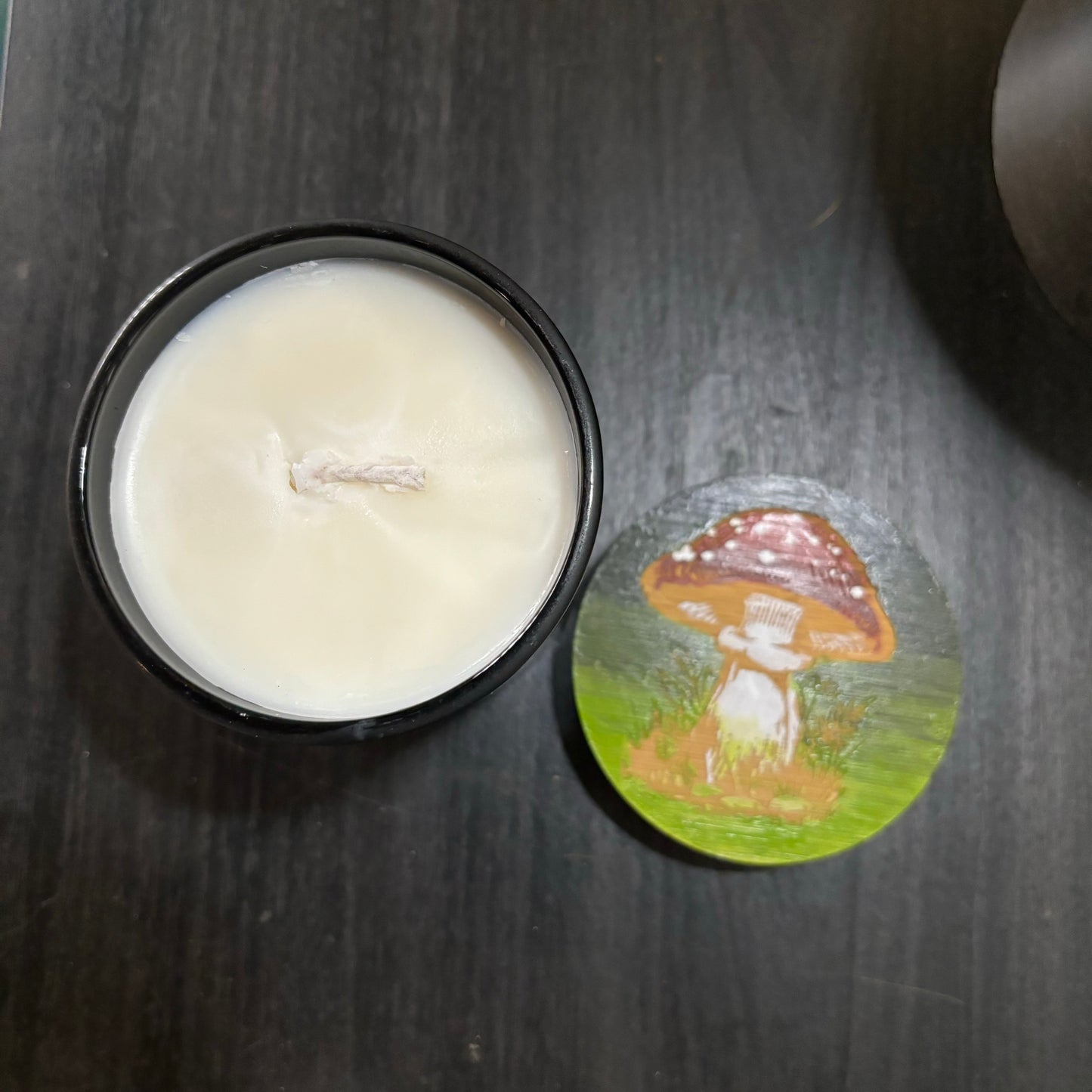 Moss and Mushroom Candle