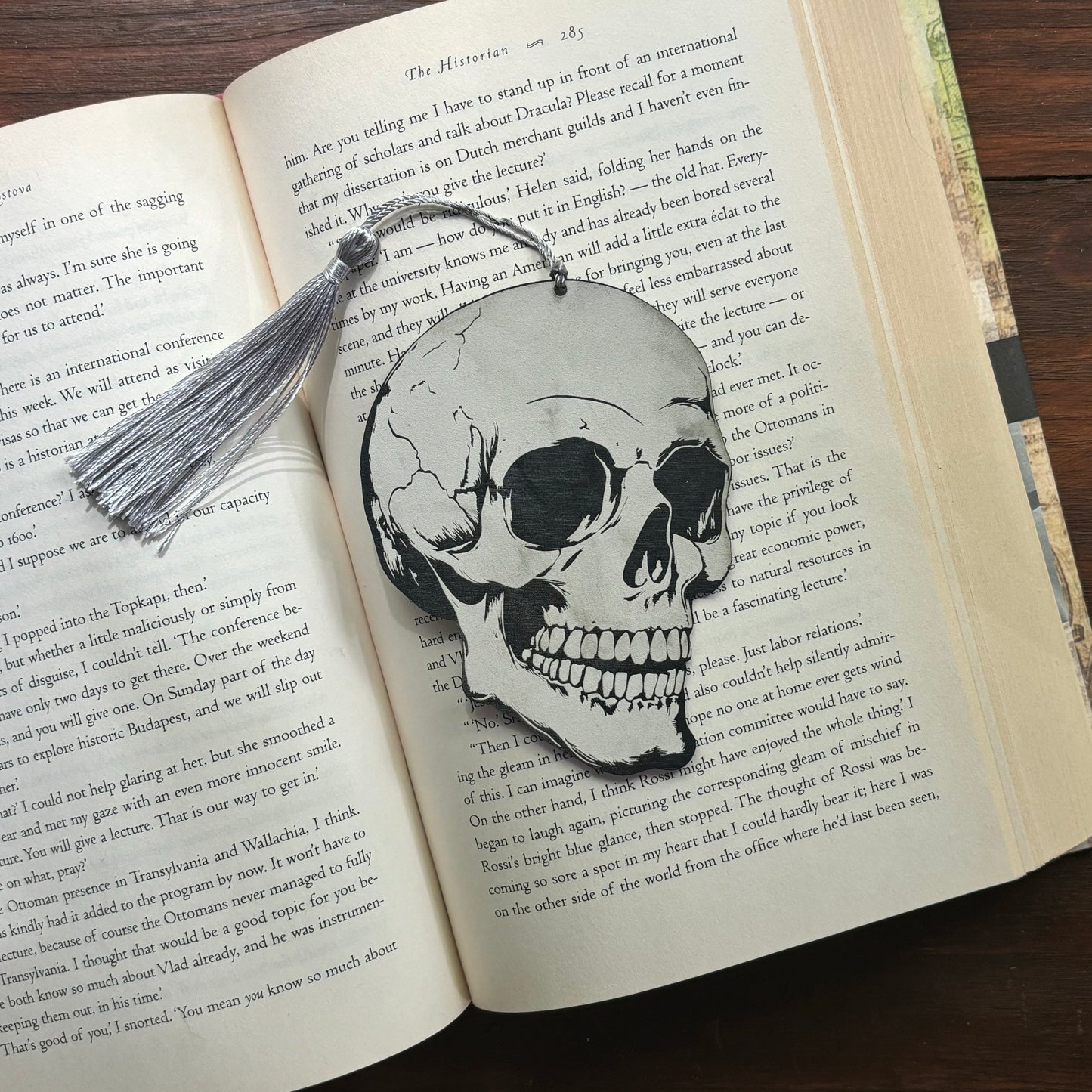 Skull Bookmark Vegan Leather