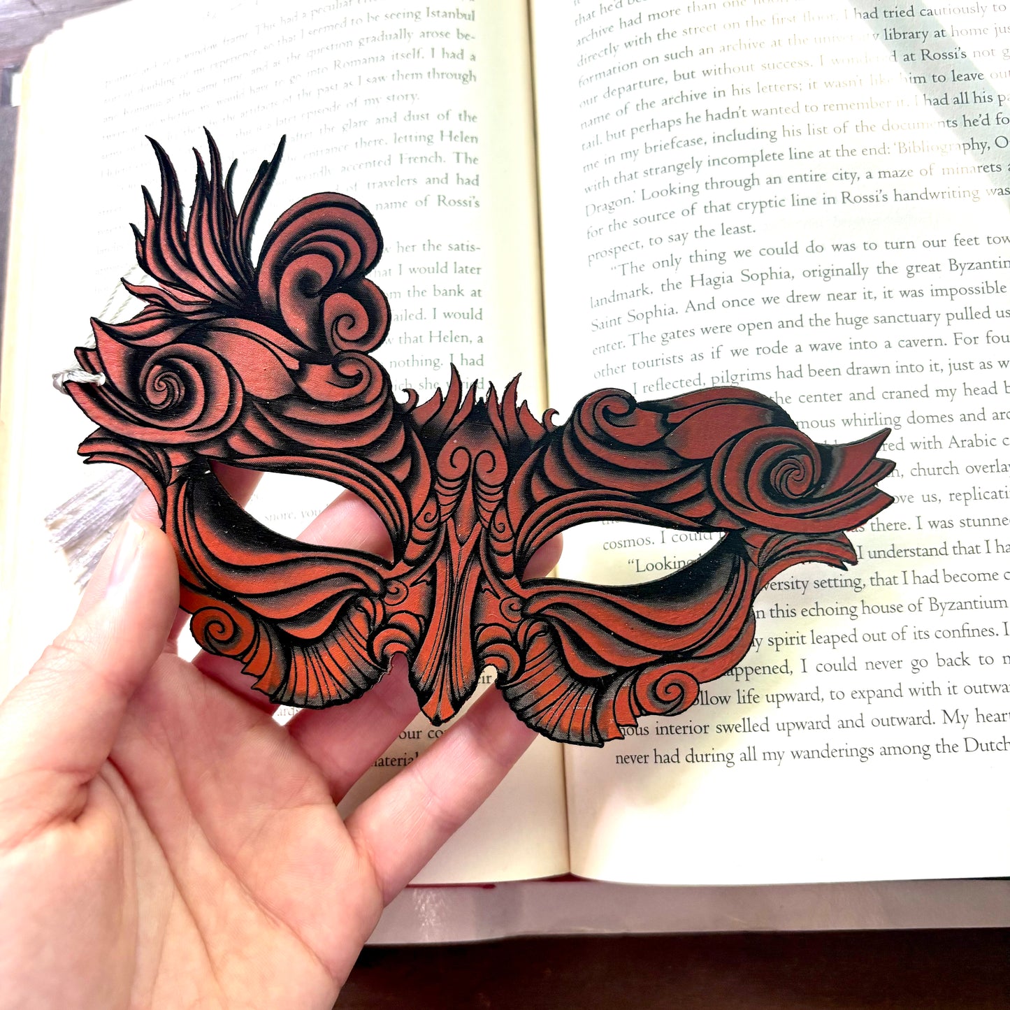 Nesta Mask Faux Leather Bookmark