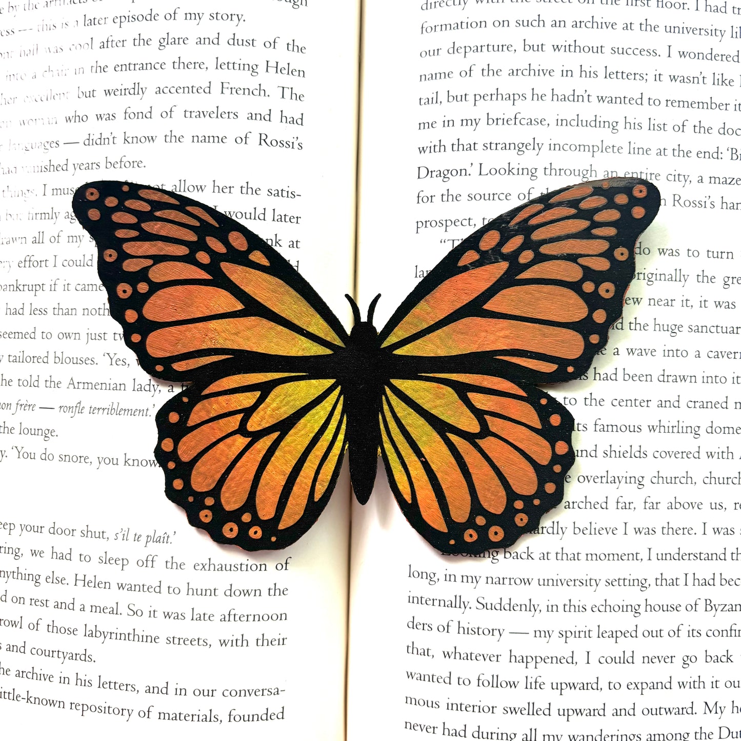 Butterfly Vegan Leather Bookmark