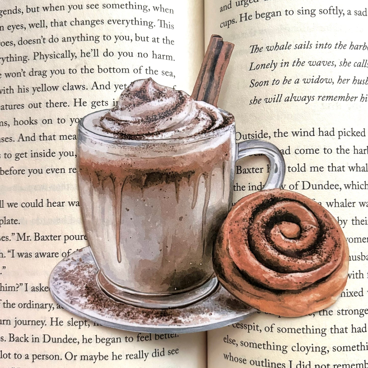 Chai Latte and Cinnamon Bun Bookmark