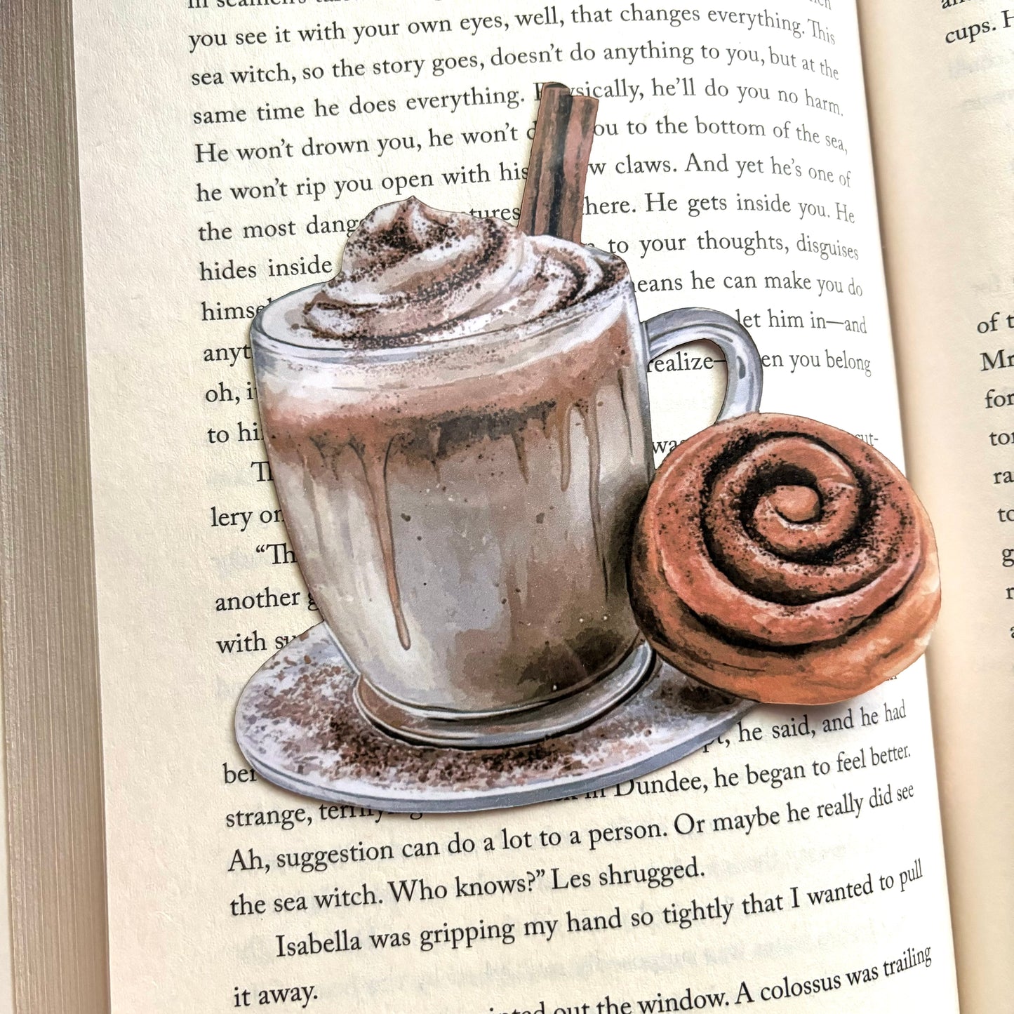 Chai Latte and Cinnamon Bun Bookmark