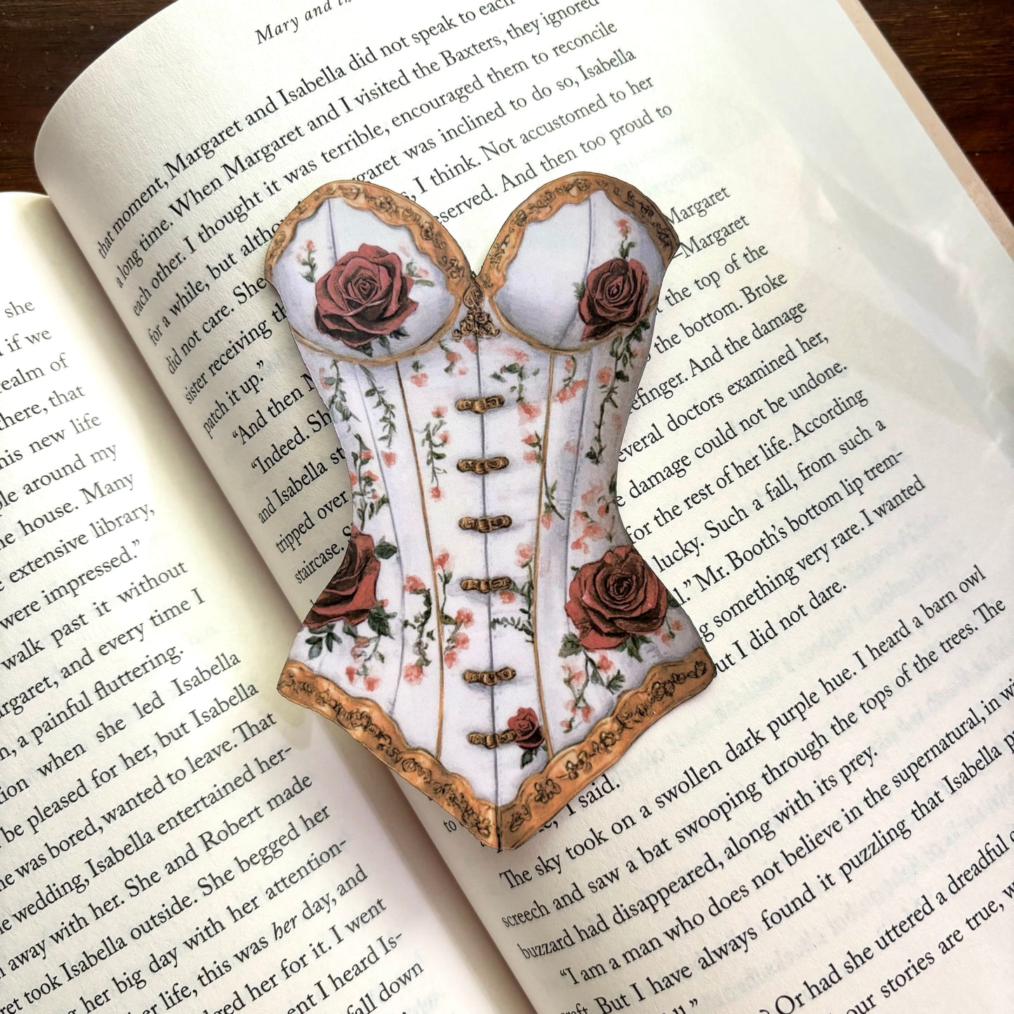 Rose Corset Bookmark