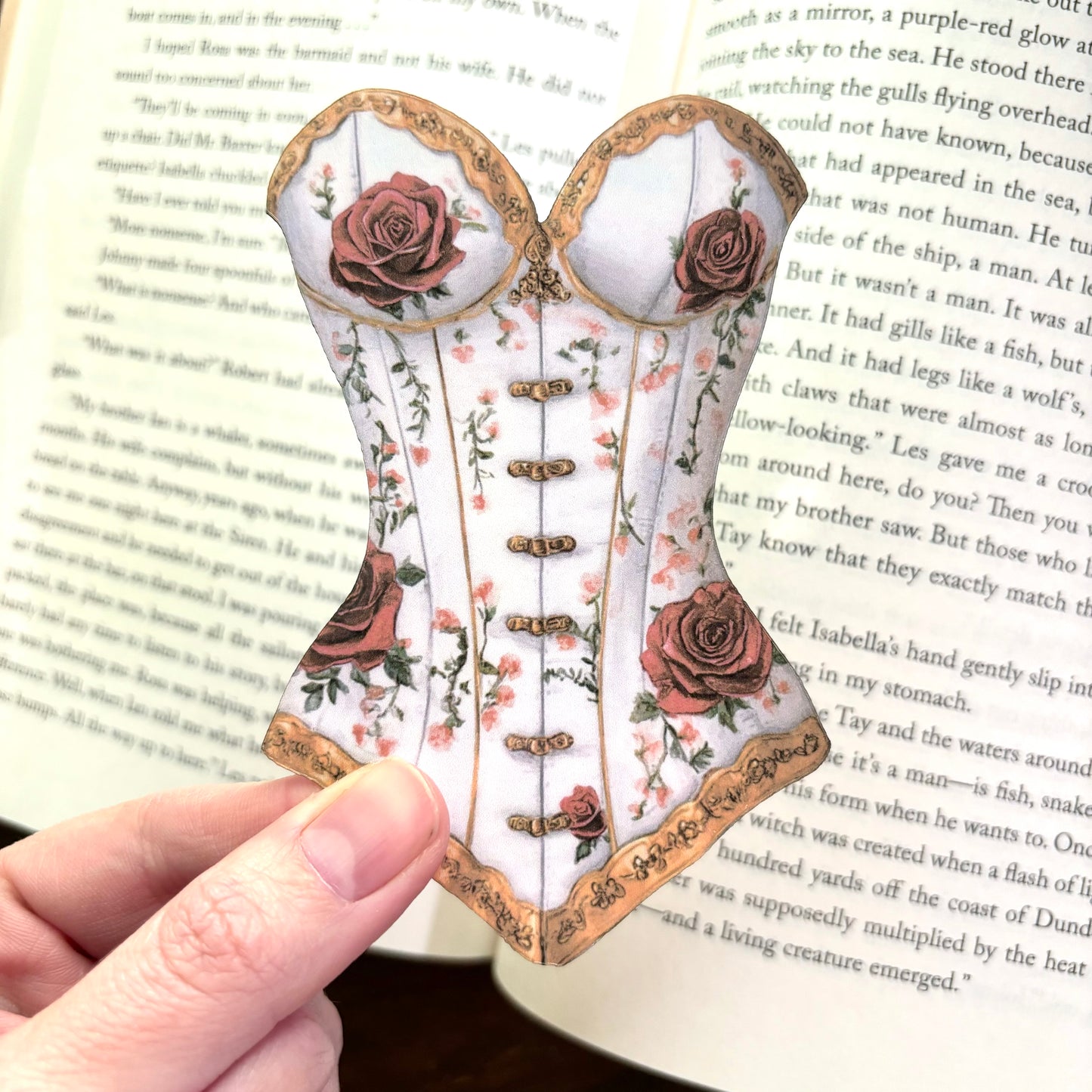 Rose Corset Bookmark