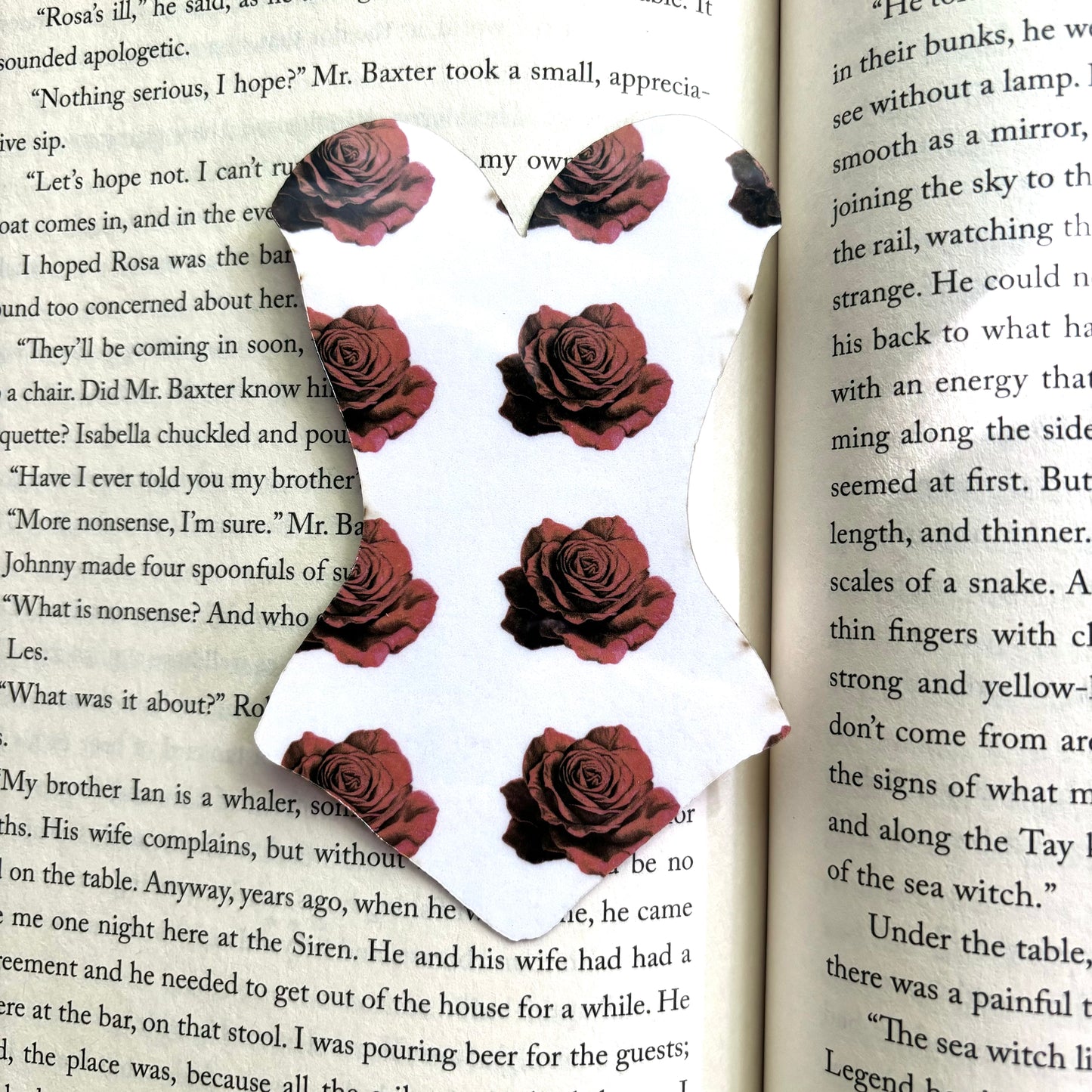 Rose Corset Bookmark