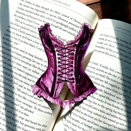 Spicy Romance Corset Bookmark