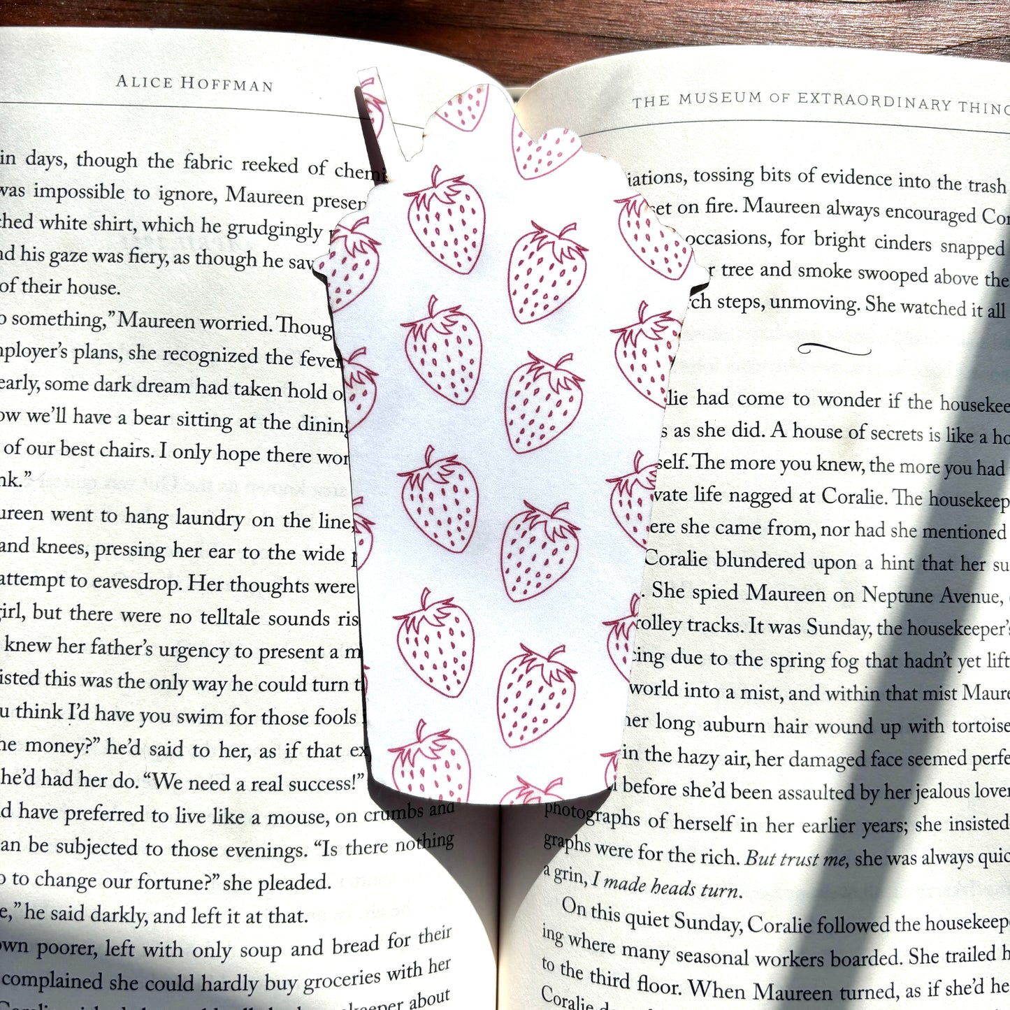 Strawberry Boba Bookmark