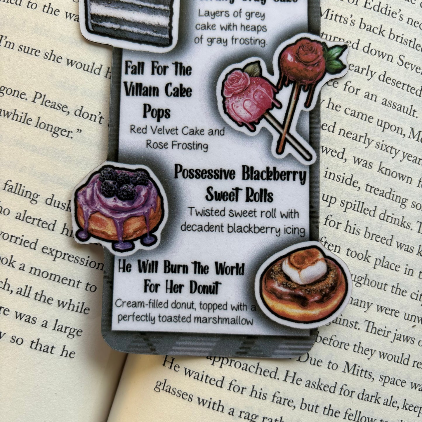 Dark Book Boyfriend Menu Bookmark