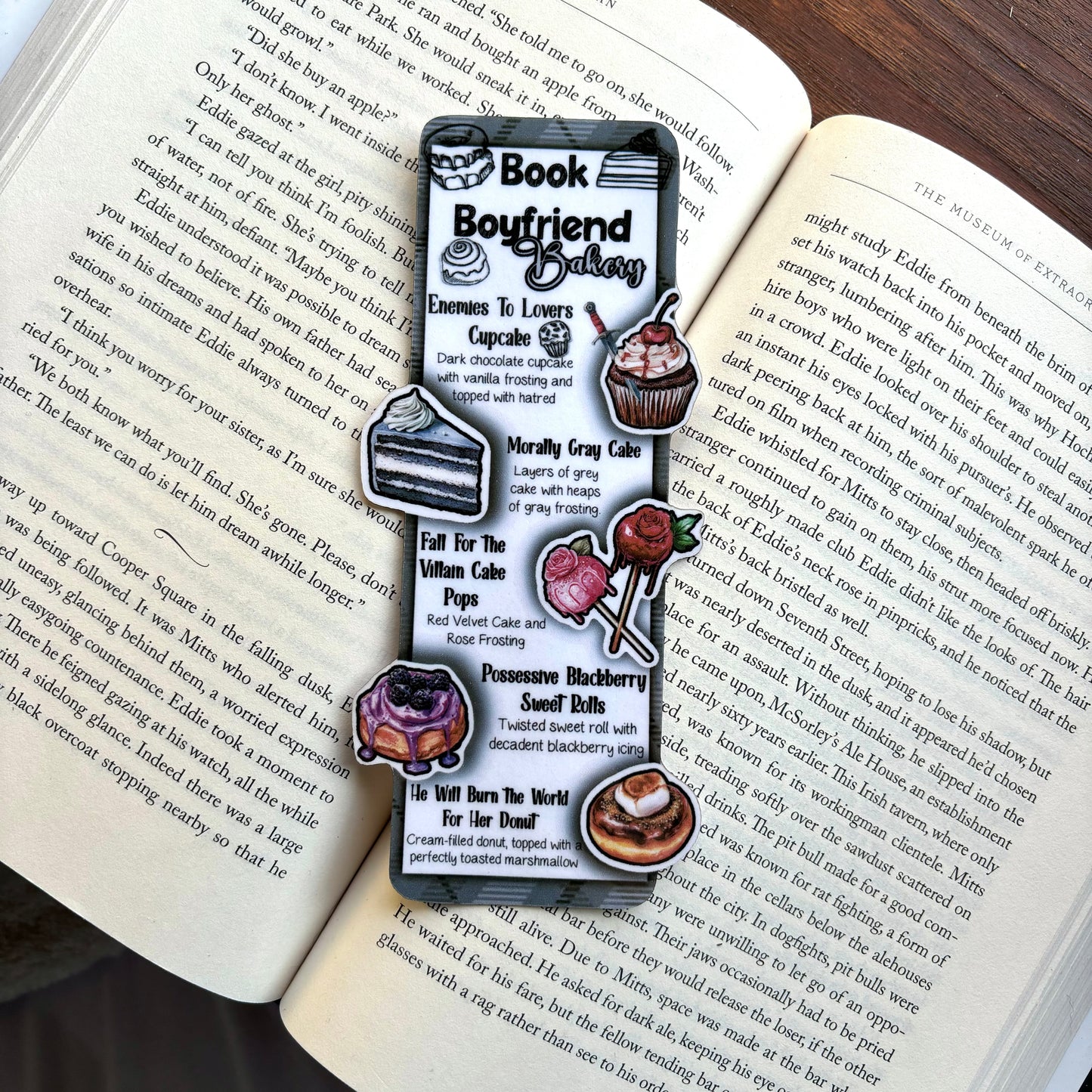 Dark Book Boyfriend Menu Bookmark