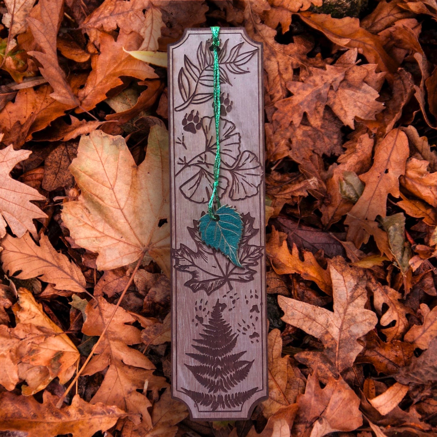 Forest Floor Wooden Bookmark