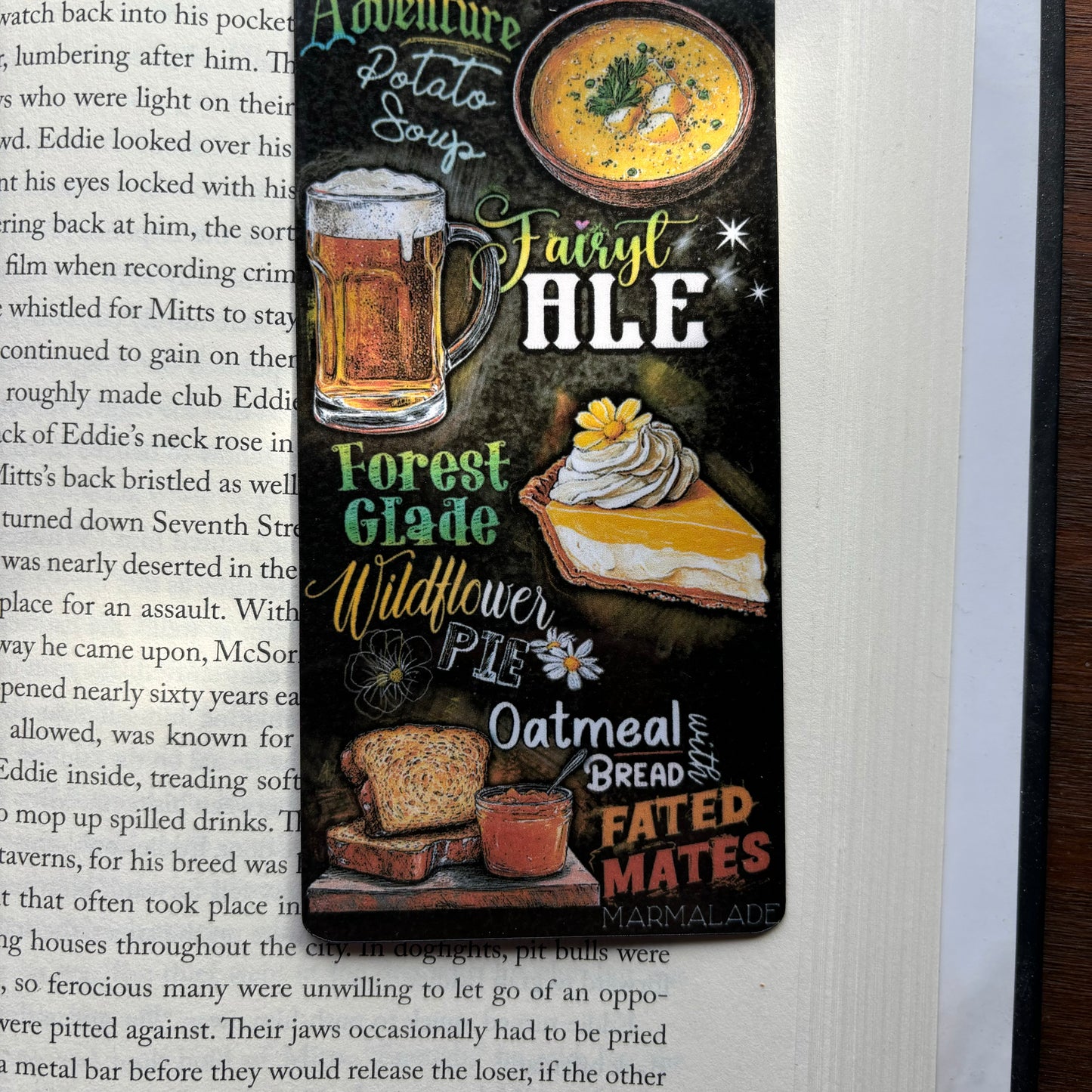 Fantasy Romance Tavern Menu Bookmark