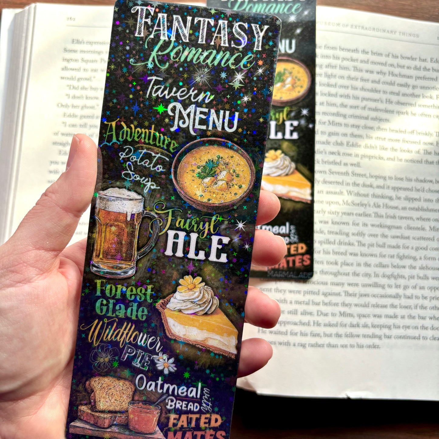 Fantasy Romance Tavern Menu Bookmark