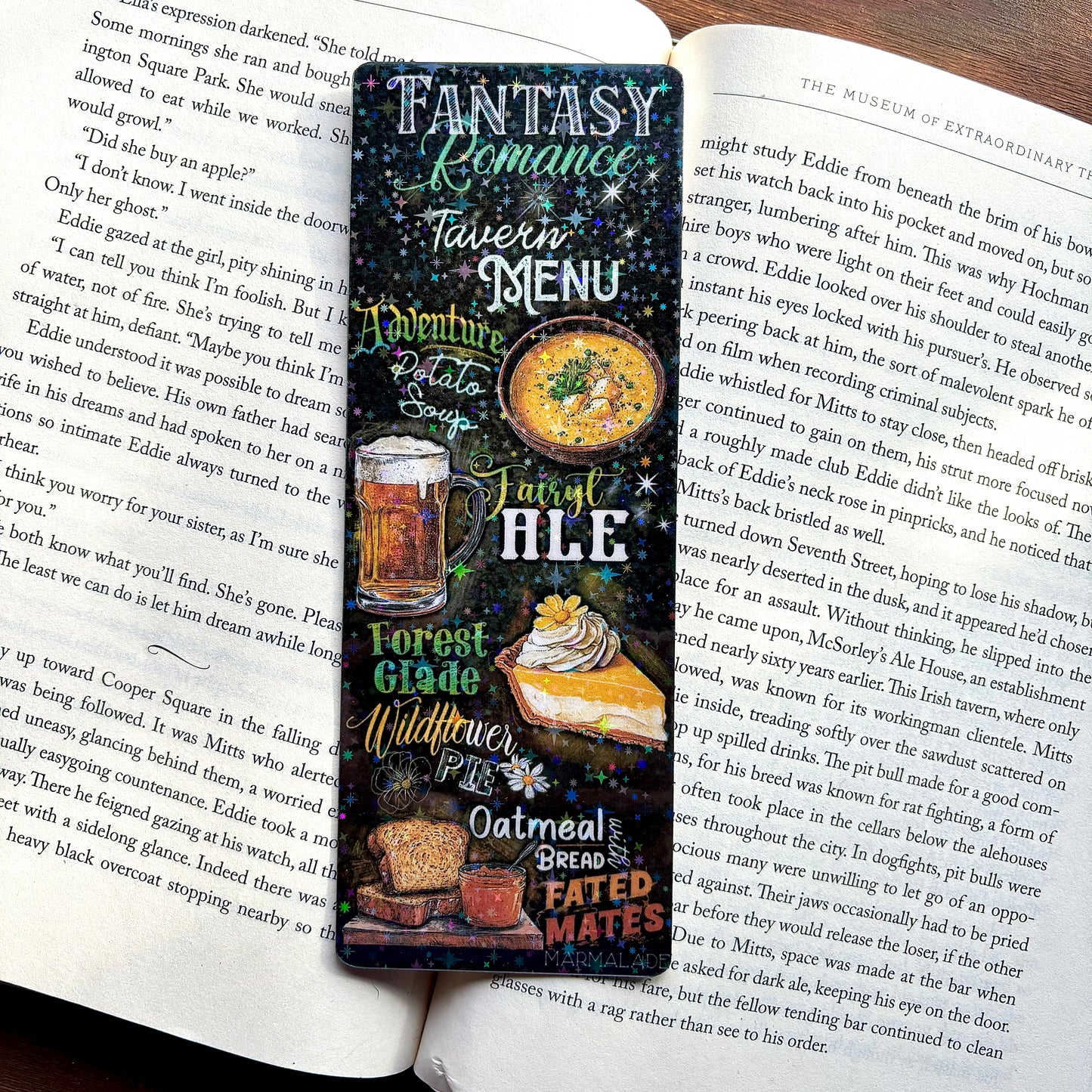 Fantasy Romance Tavern Menu Bookmark