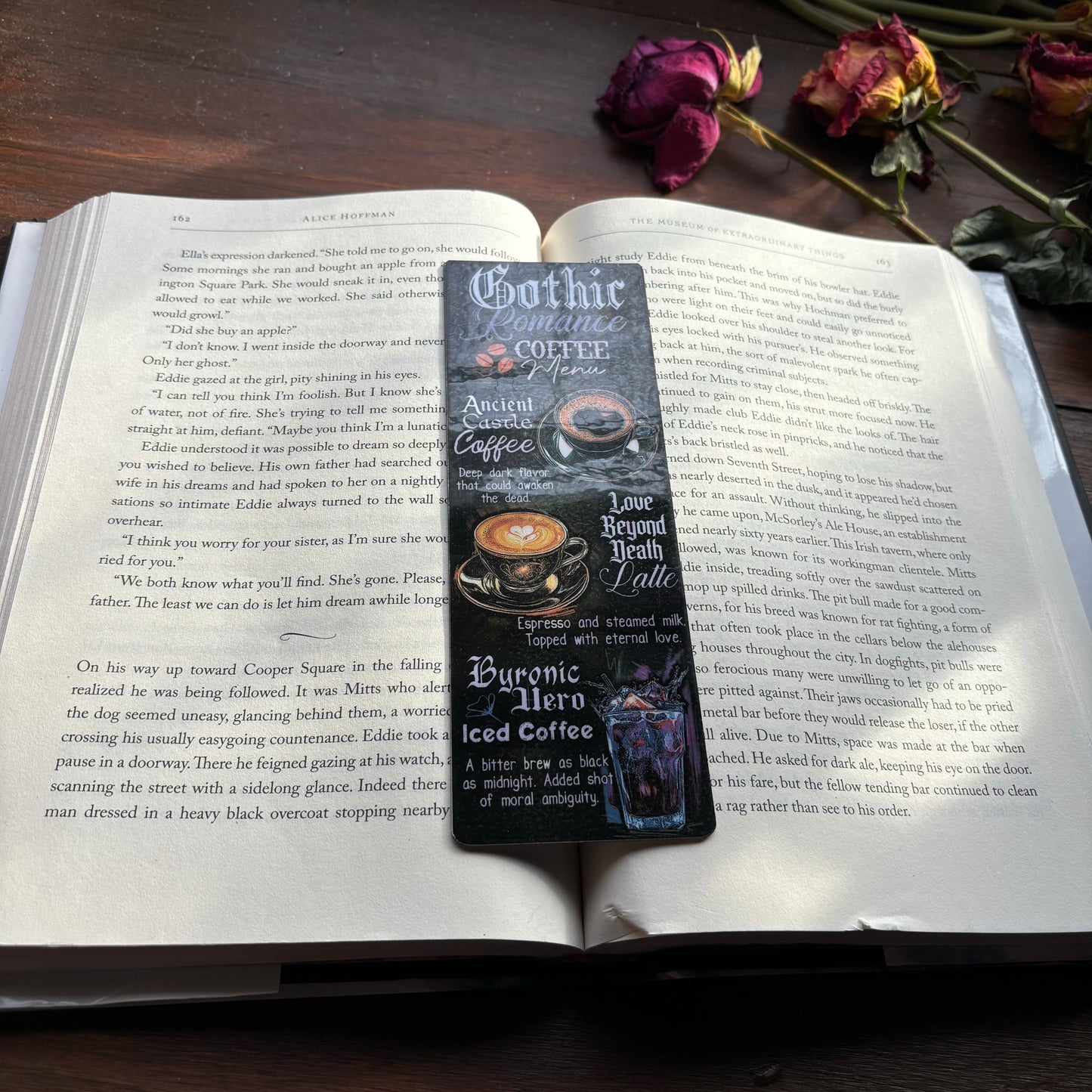 Gothic Romance Menu Bookmark