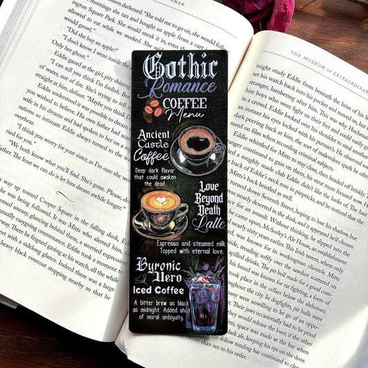 Gothic Romance Menu Bookmark