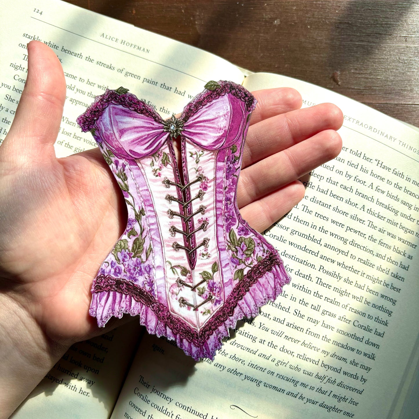 Lavender Regency Corset Bookmark