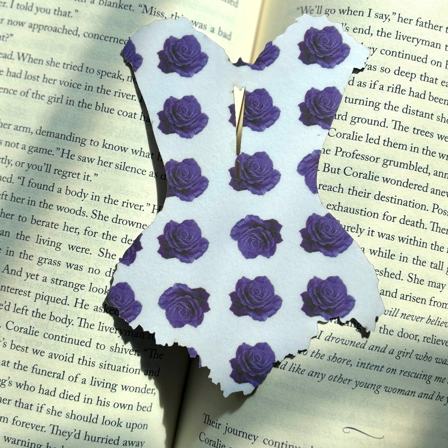 Lavender Regency Corset Bookmark