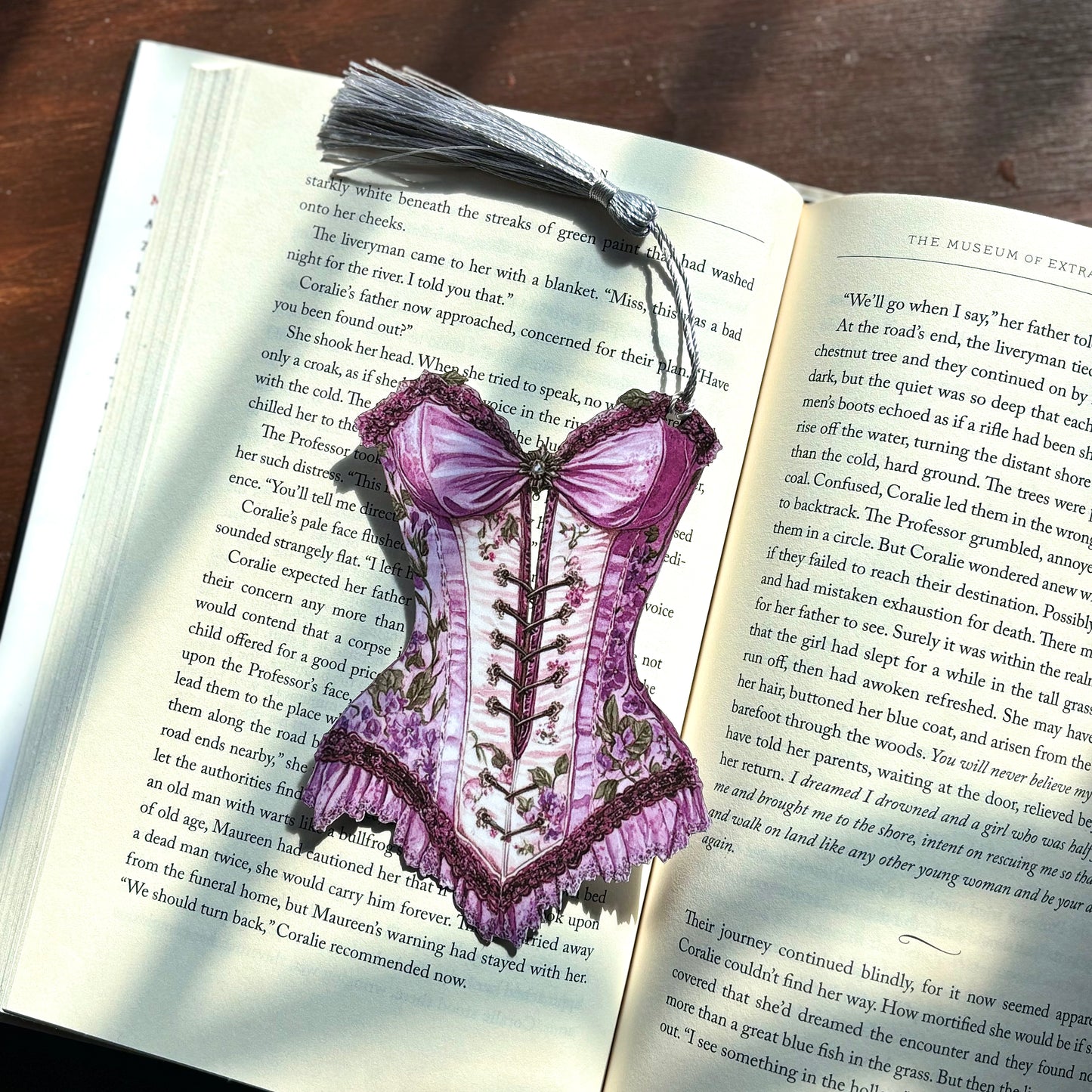 Lavender Regency Corset Bookmark