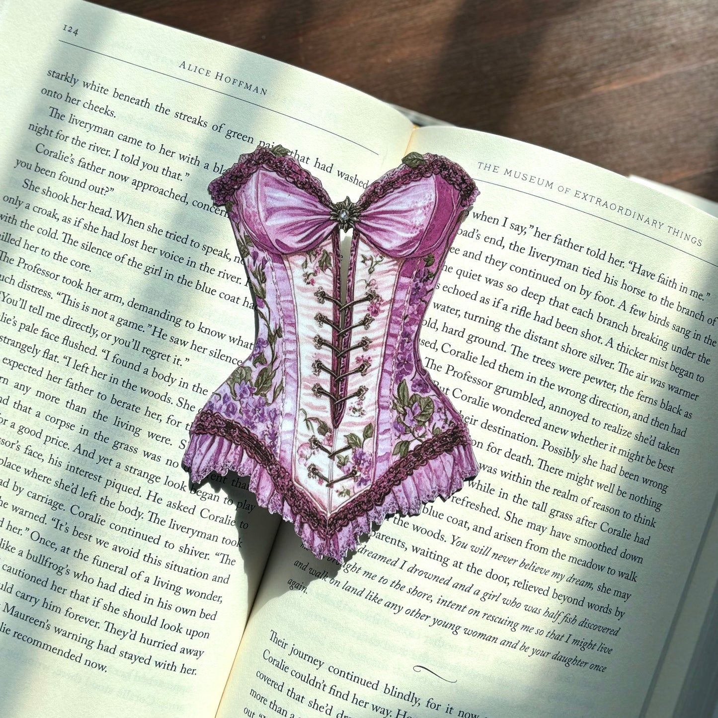 Lavender Regency Corset Bookmark