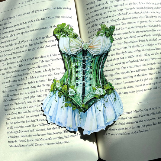 Green Ivy Corset Bookmark