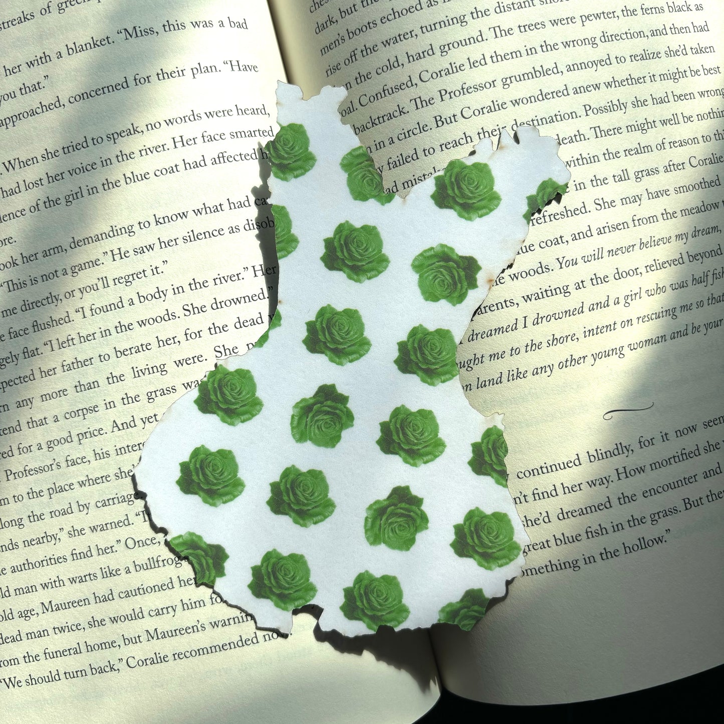 Green Ivy Corset Bookmark