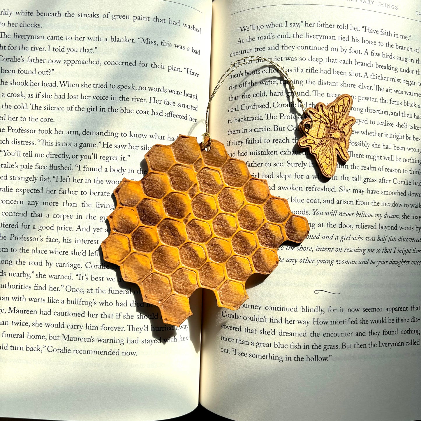 Honeycomb Wooden Bookmark