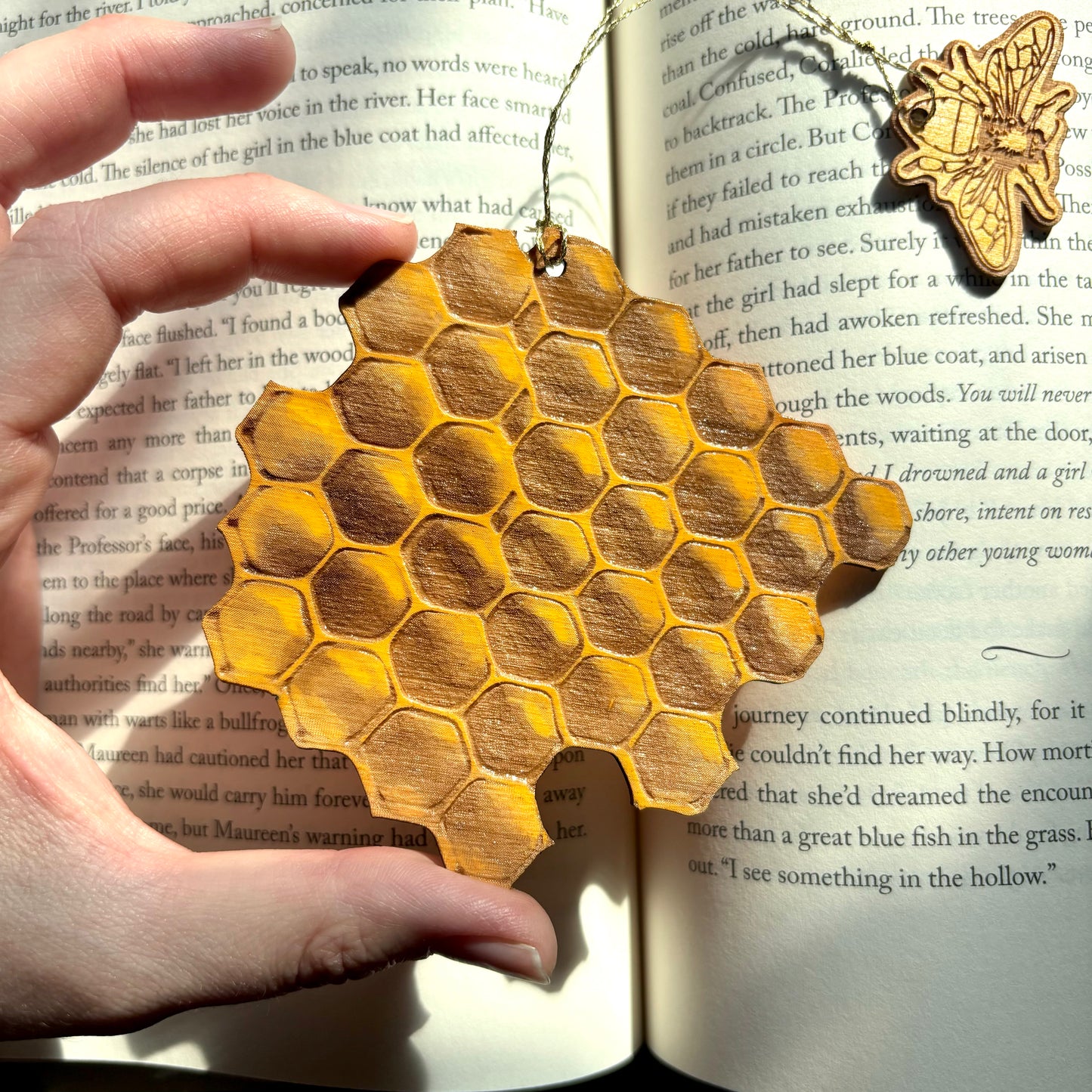 Honeycomb Wooden Bookmark