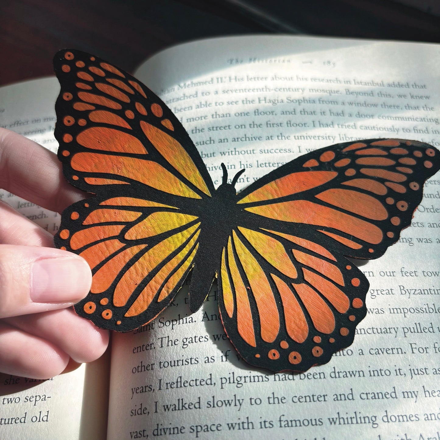 Butterfly Vegan Leather Bookmark