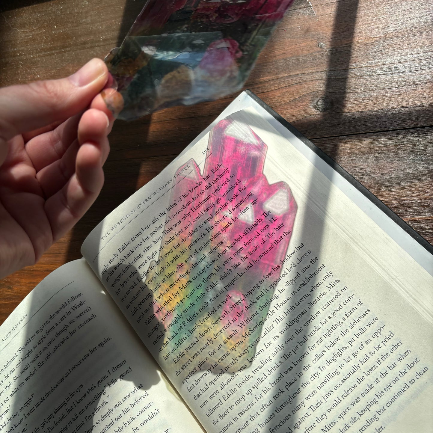 Gemstone Quartz Transparent Bookmark