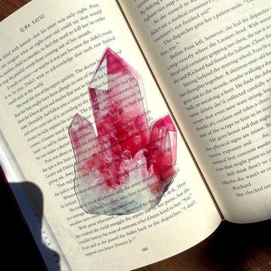 Rose Quartz Transparent Bookmark