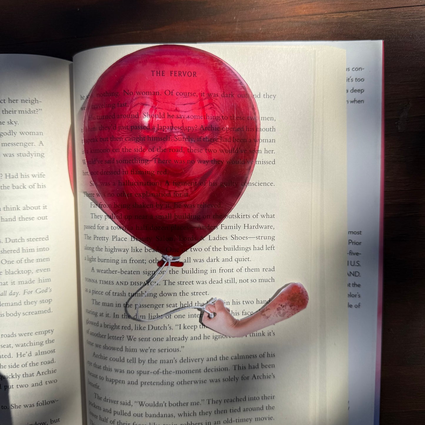 Evil Clown Balloon Bookmark