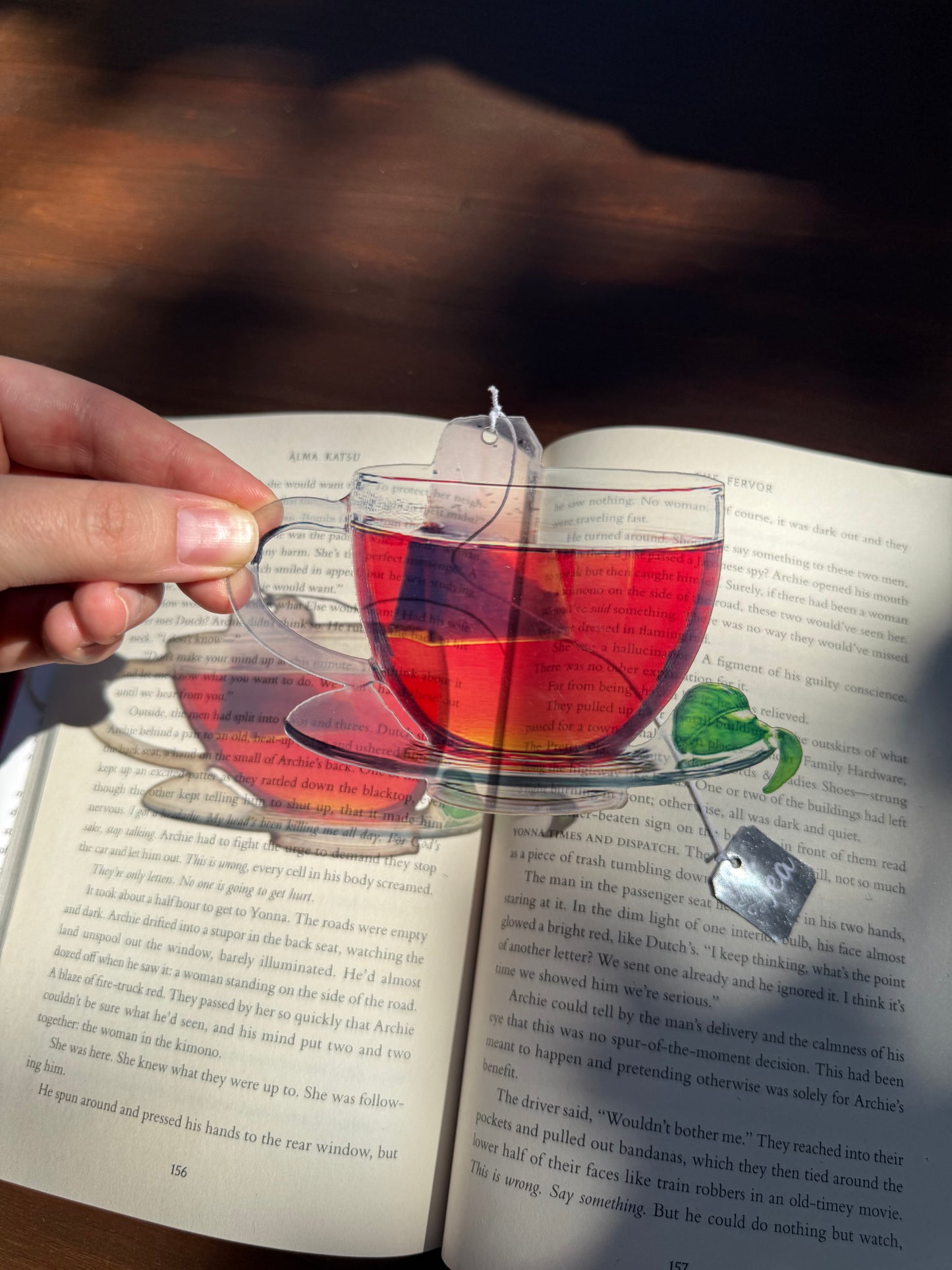 Cup of Tea Transparent Bookmark