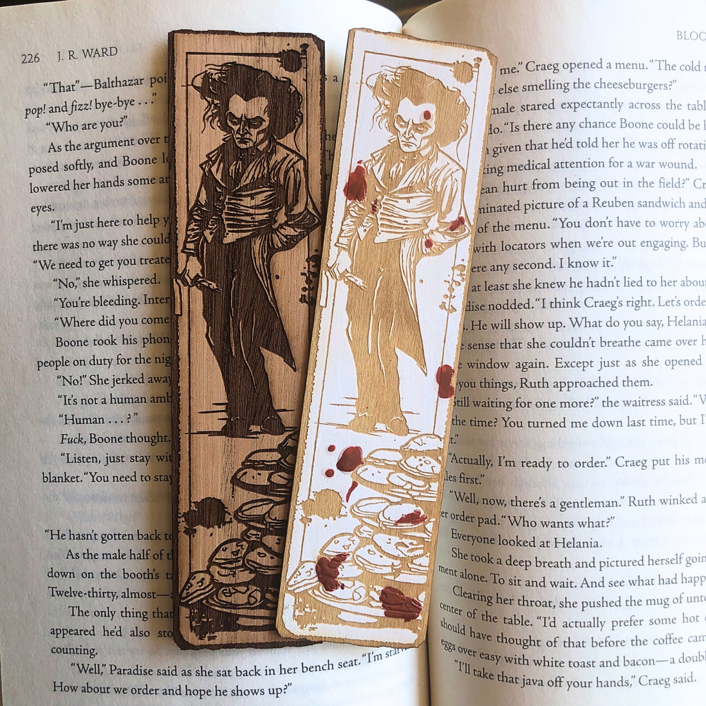 Demon Barber Wooden Bookmark