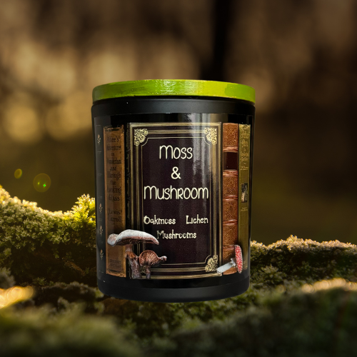 Moss and Mushroom Candle