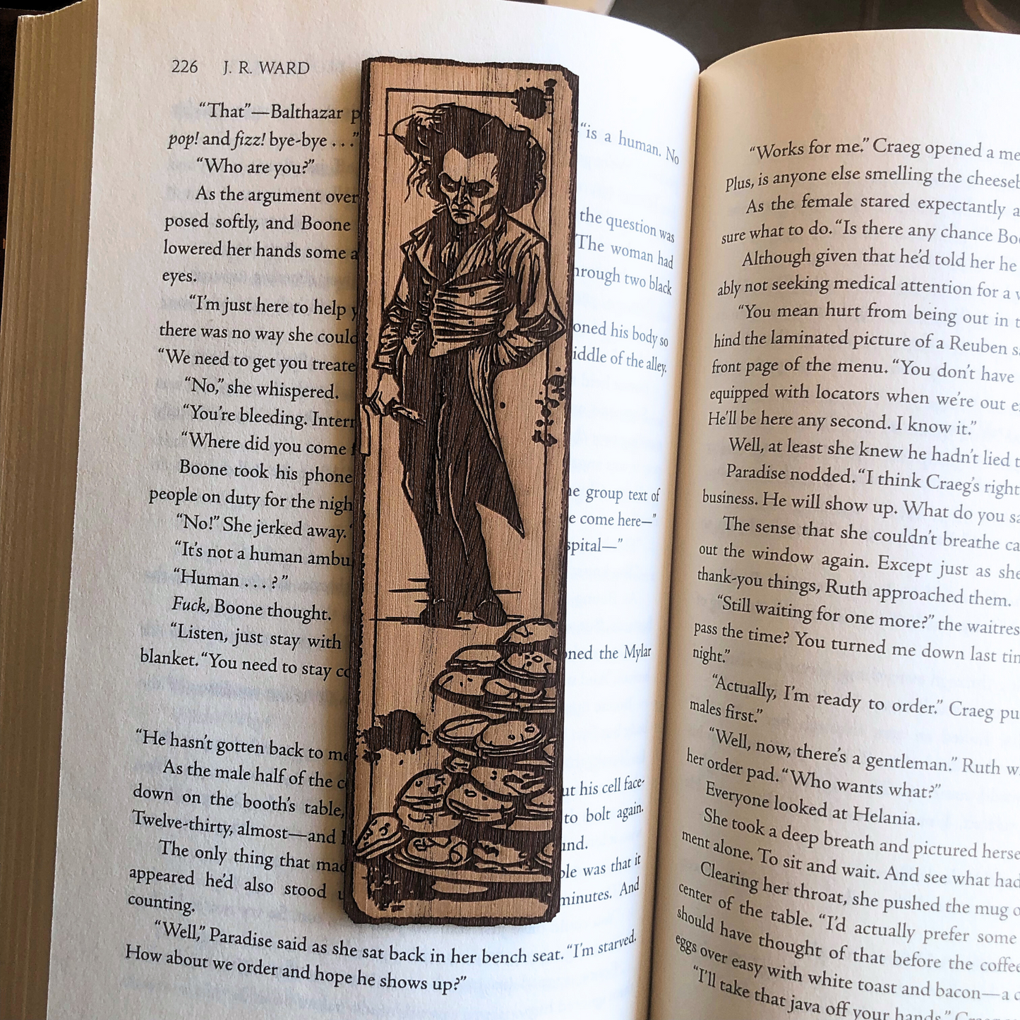 Demon Barber Wooden Bookmark