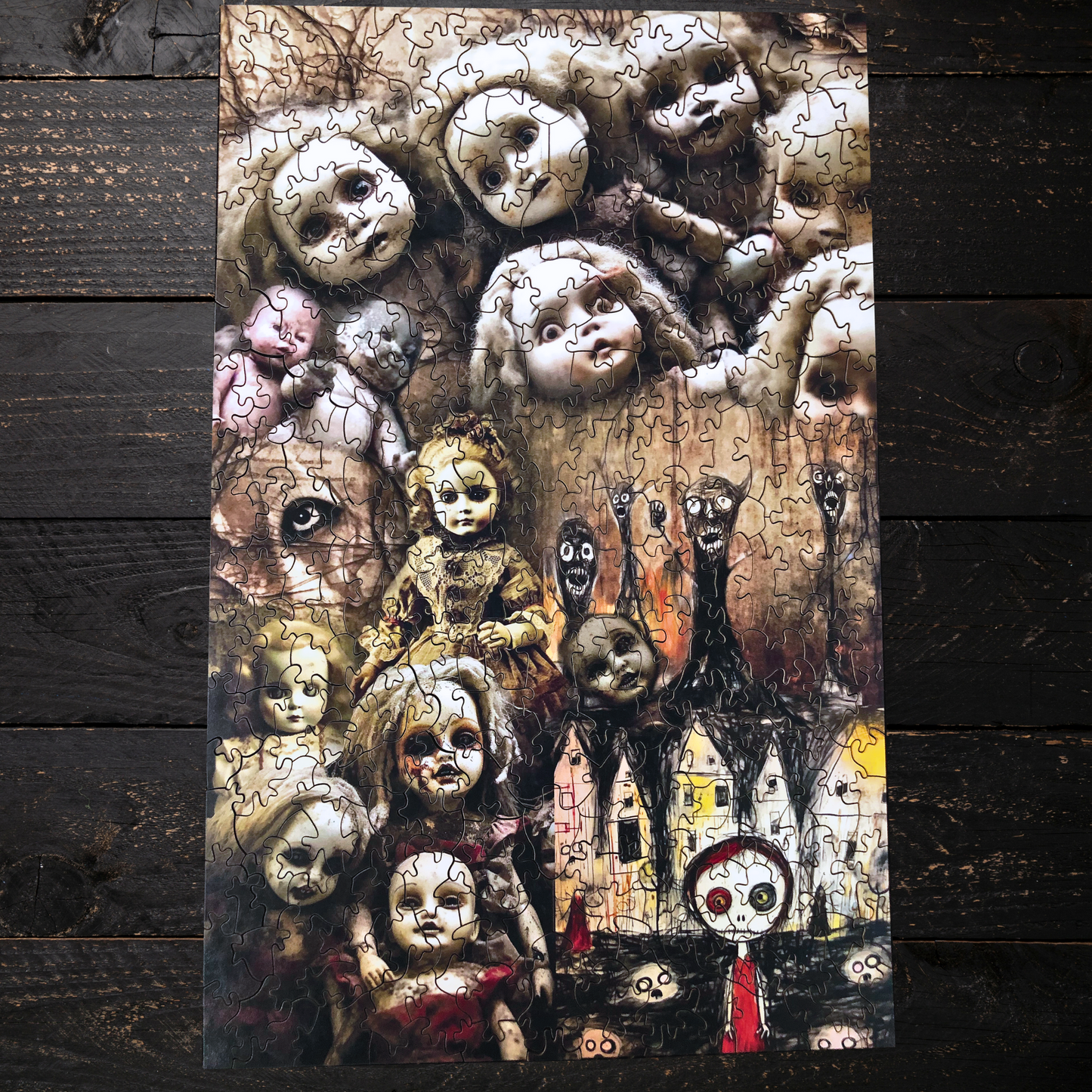 Haunted Dolls Wooden Puzzle