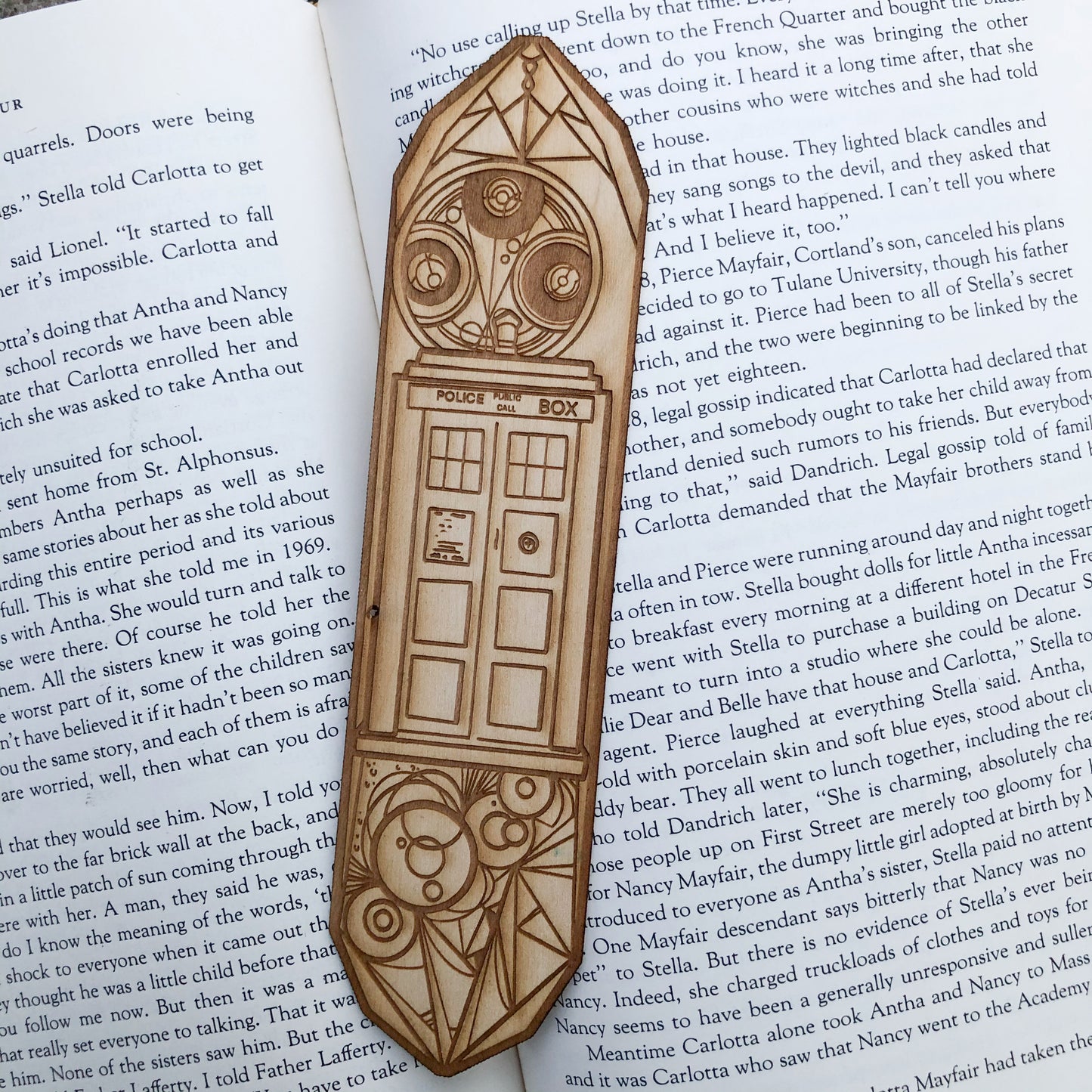 Timey Wimey Wooden Bookmark | Time Lord Bookmark