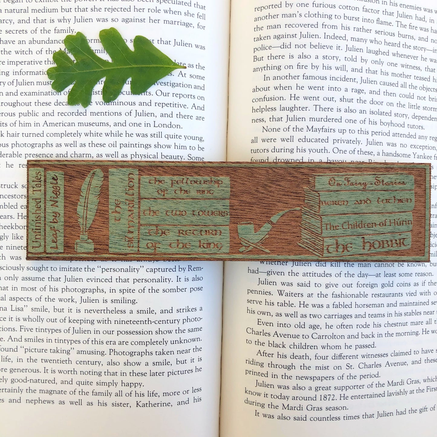 The Hobbit Shelf Wooden Bookmark