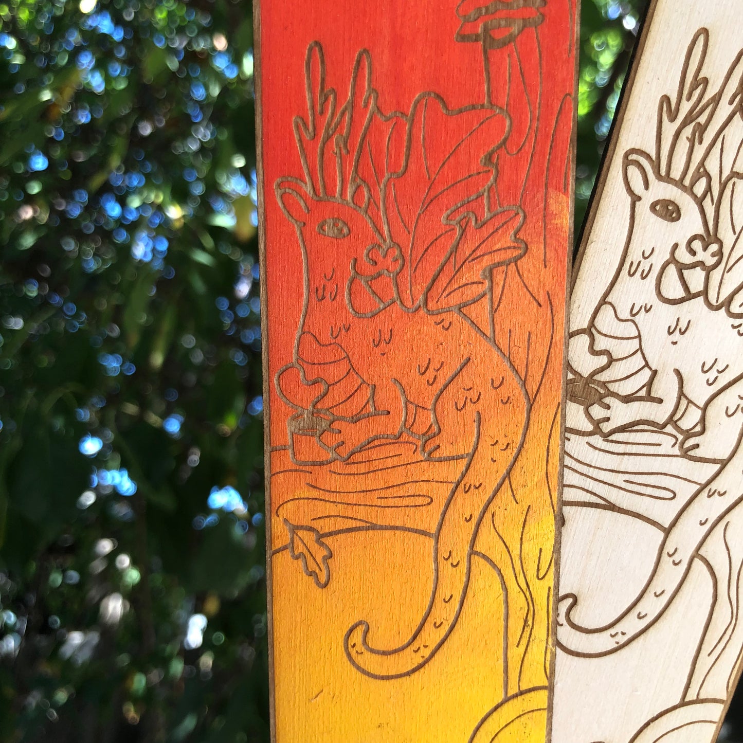 Tea Dragon Wooden Bookmark