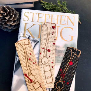 Bloody Shining Wooden Bookmark
