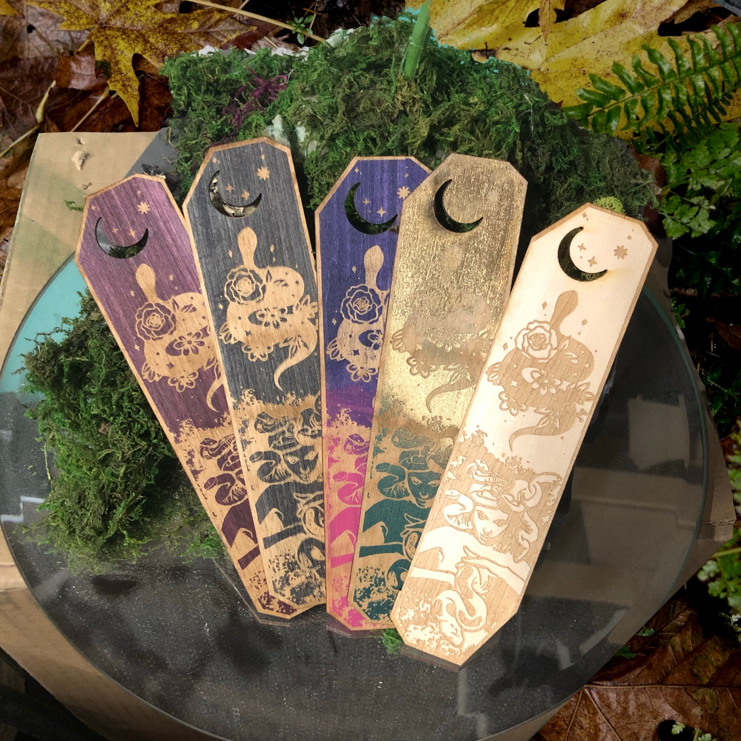 Medusa Wooden Bookmark