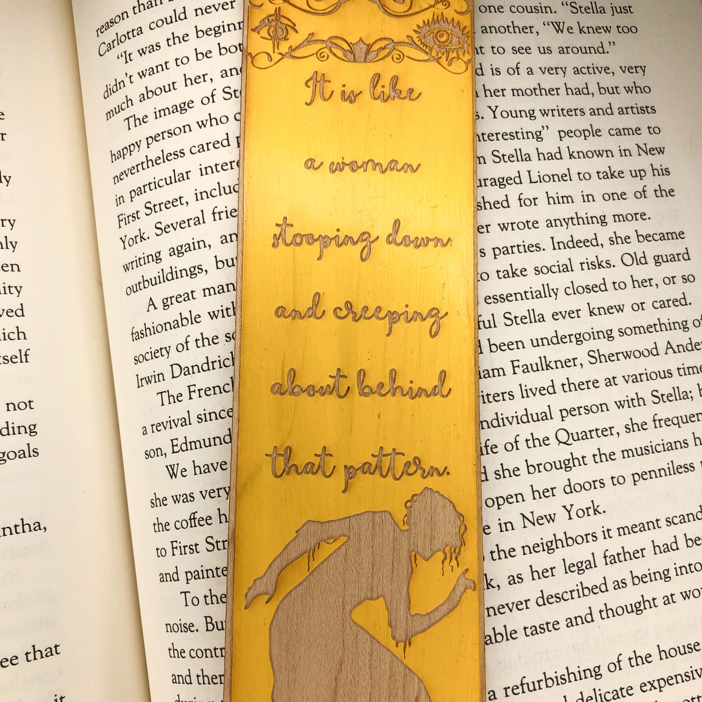 The Yellow Wallpaper Wooden Bookmark | Feminist Bookmark