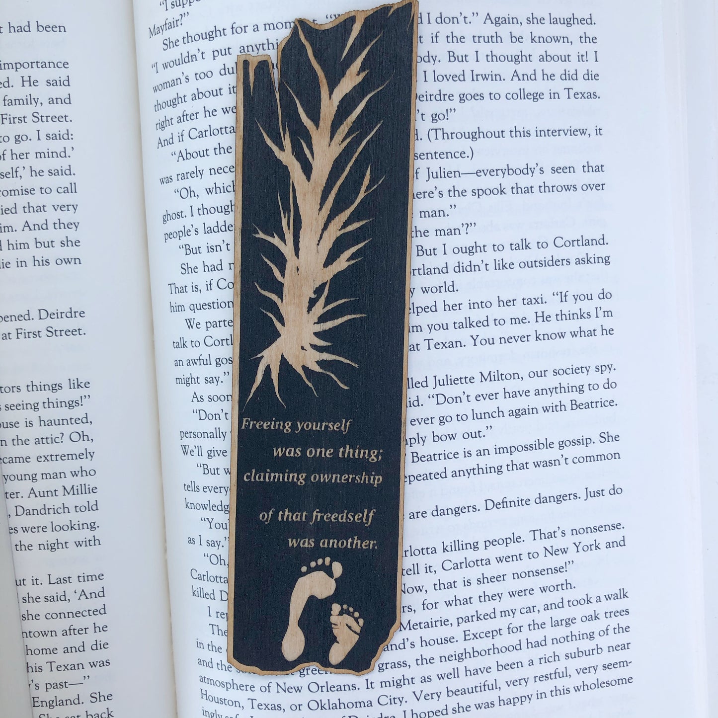Toni Morrison Wooden Bookmark | Beloved Bookmark