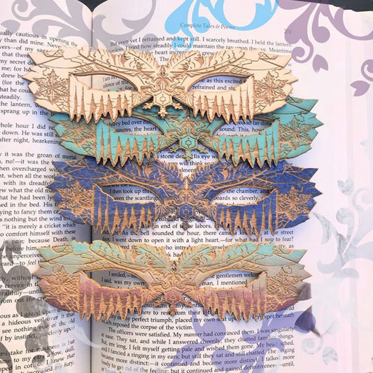 Snow Queen Masque Wooden Bookmark