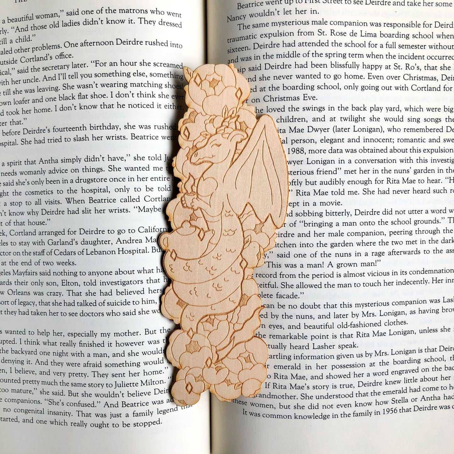 Tea Dragon Wooden Bookmark
