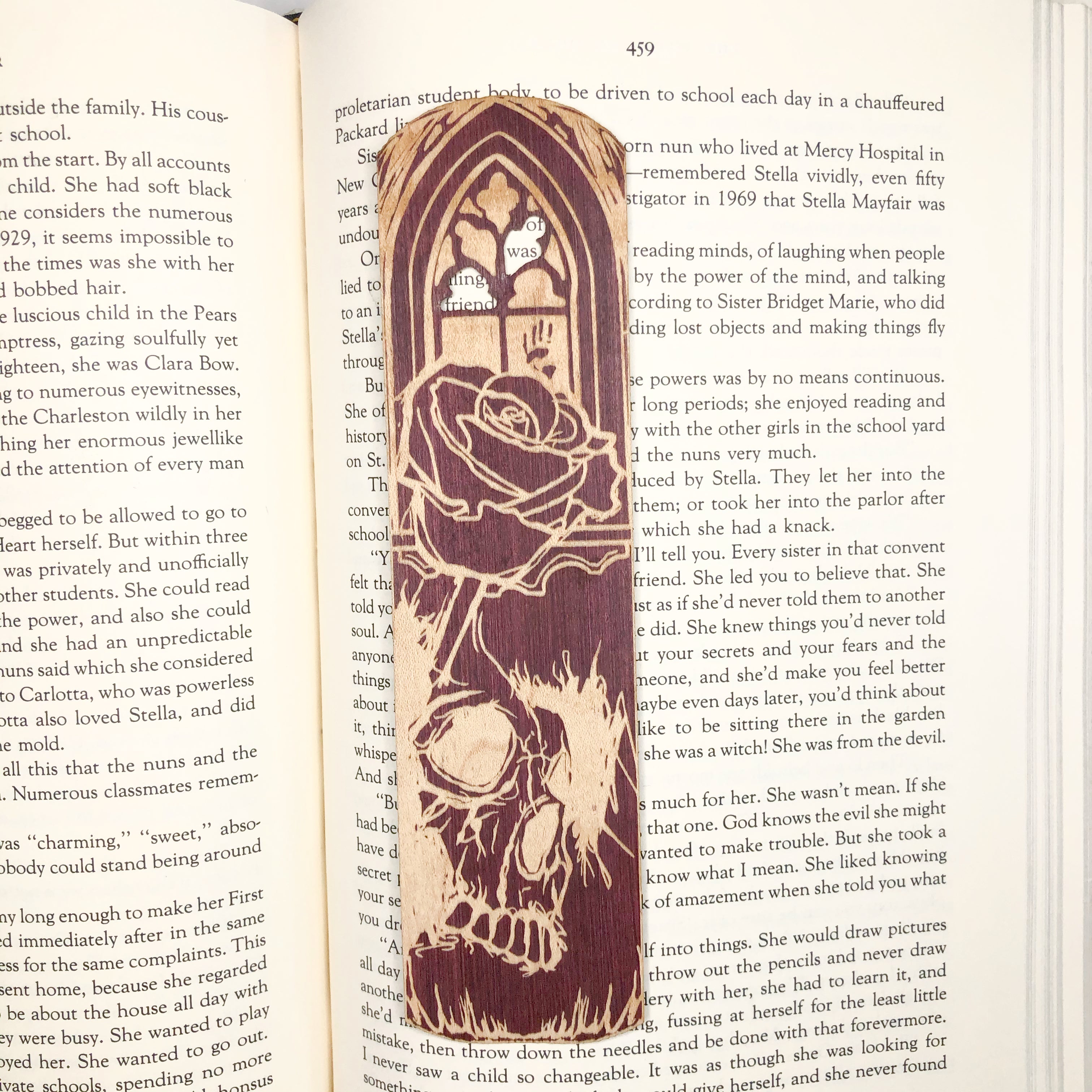 Gothic Romance Wooden Bookmark