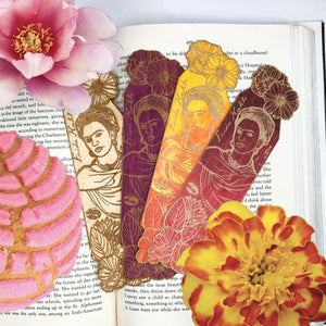 Frida Kahlo Wooden Bookmark | Book lover gift