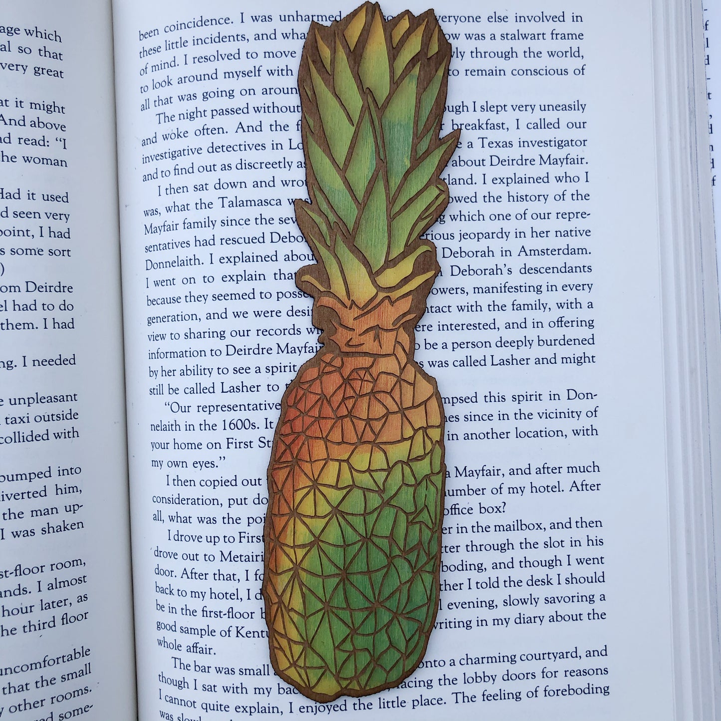 Pineapple Wooden Bookmark | Summer Reading Woodmark | Pineapple Bookmark | Bookish Gift
